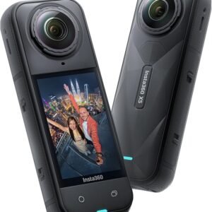 Insta360 X5 - Waterproof 8K 360° Action Camera, Leading Low Light, Invisible Selfie Stick Effect, Rugged and Replaceable Lens, 3-Hour Battery, Built-in Wind Guard, Stabilization, Triple AI Chip Design